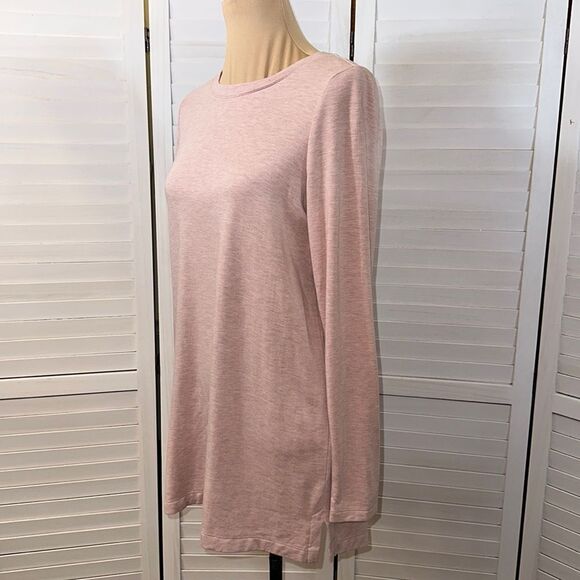 LOFT Lounge Tunic Size Small Pink Long Sleeve - Picture 4 of 11
